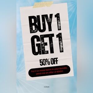Buy 1 Get 1 50% off